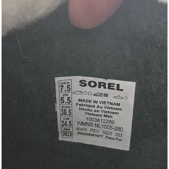 Sorel Caribou Women’s Waterproof Mid-Calf Snow Boots Buff Stone SZ US 7.5 - Picture 11 of 13